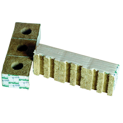 Grodan Rockwool (4" cubes, Strip of 24)